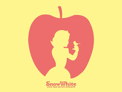 snowwhite adobe photoshop creative cloud creative design design disney illustration red snowwhite vector yellow