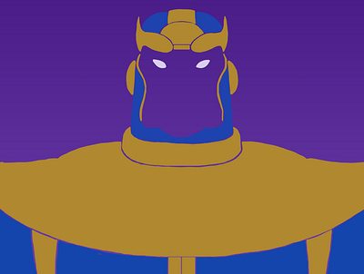 Thanos adobe photoshop avengers handdraw illustration thanos wacom