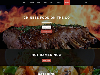 website for Restaurant adobe photoshop adobexd branding creative cloud creative design design food restaurant typography ui ux