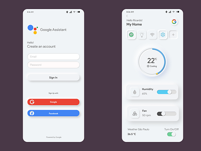 Google App Assistant Concept Soft UI app app design branding icon mobile app mobile ui neomorphism ux uxuidesign web