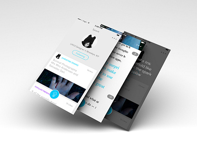 Spark Mobile app app articles follow ios mobile news share sharing timeline typography ui ux