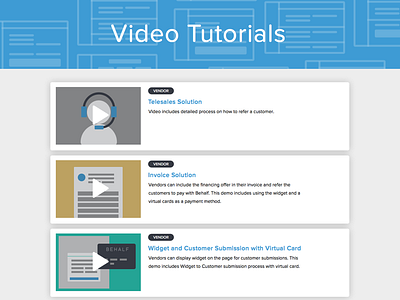 Video Tutorials UI cards illustrations tags tutorial ui ux video