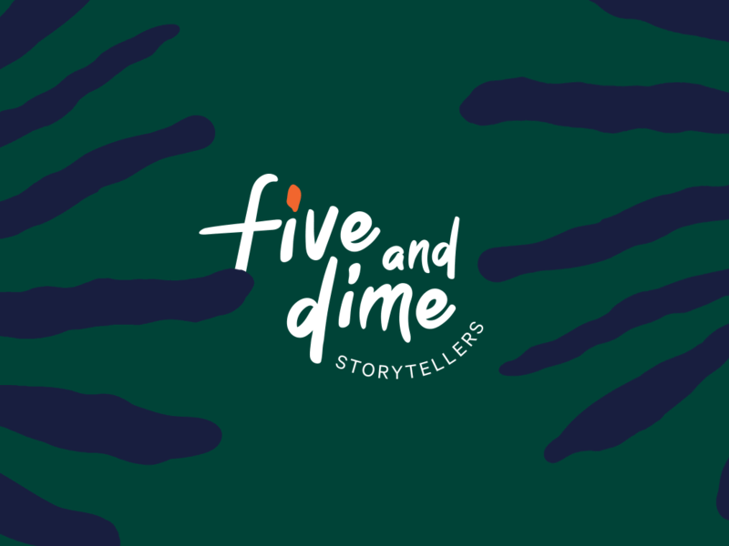 Brand identity for Five and Dime branding design illustration logo