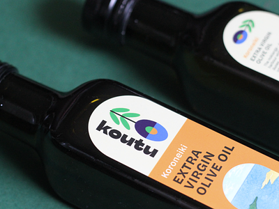 Packaging design for Koutu Olive Oil branding graphic design packaging