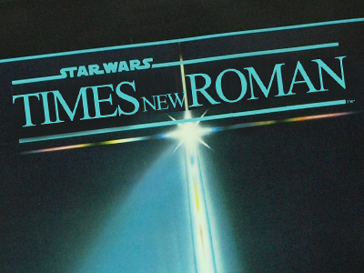 Star Wars: Times New Roman movie star wars times new roman