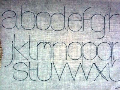 Typeface drawing typography