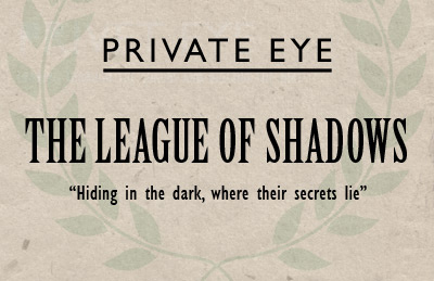 League Of Shadows - Detective Agency Business Card birch businesscard gillsans hardboiled