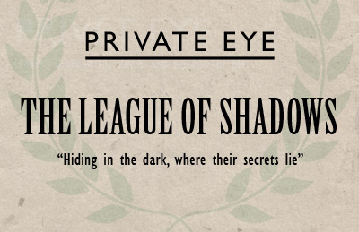 League Of Shadows - Detective Agency Business Card