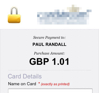 Mobile view of a adaptive online payment page for [REDACTED] adaptive mobile payment responsive