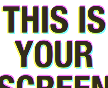 THIS IS YOUR SCREEN BREAK poster helvetica poster