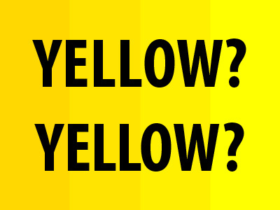 Yellow? myriad pro yellow