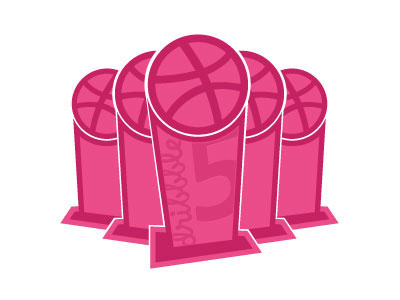 Buzzzer-Beater birthday dribbble five pink rebound stickers trophies