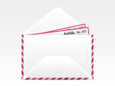 Dribbble Invites dribbble envelope invite