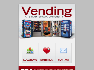 Mobile Website for Vending buttons mobile web red ui vending