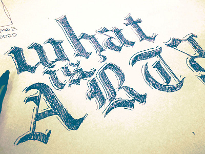 What Is Art? hand lettering