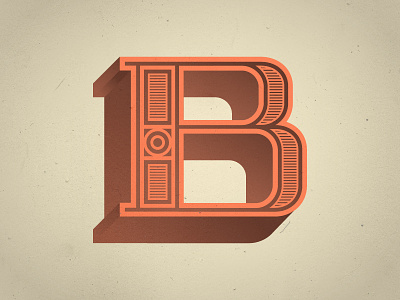The Letter B b custom type font illustration letter letter b lettering type typefight typography