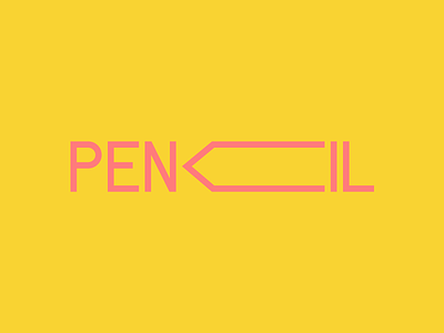 Pencil Logotype branding identity logo logotype
