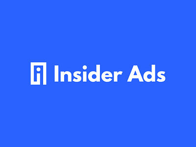 Insider Ads ads brand identity insider ads logo mark