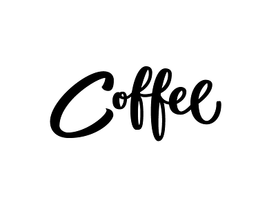 Coffee Lettering calligraphy crayolagraphy lettering script