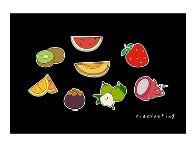 fruit ai art design fruit illustration ui