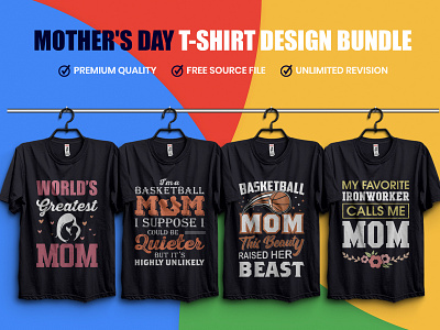 Mother's Day T-Shirt Design Bundle - Mother Shirt Design branding etsy mothers day t shirt illustration logo mothers day shirts amazon t shirt typography font typographia t shirt amazon typography ui