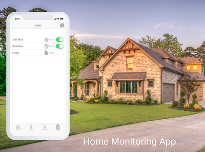 #DailyUI 21 Home monitoring app @daily ui @dailyui app design ui ux web