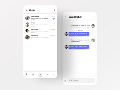 Chat screens for E-learning mobile app daily 100 challenge daily design challenge dailyui design inspiration mobile app design mobile ui uidesign uiux user experience ux