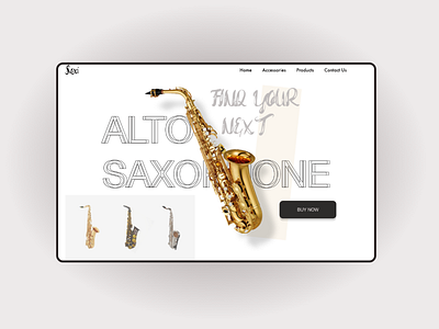 sax shop hme screen adobexd daily 100 challenge daily design challenge dailyui design graphicdesign inspiration mobile ui user experience userinterface ux websitedesign