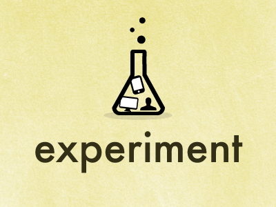 Experiment icons illustration infographic logo