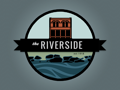The Riverside graphics illustration illustrator logo vector