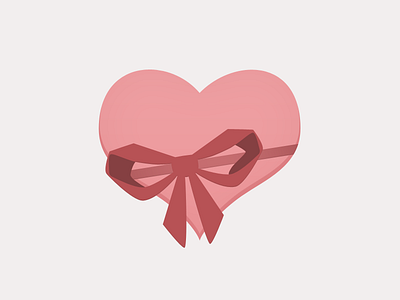 Heart heart love pink ribbon thank you