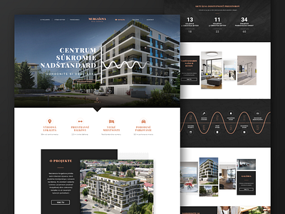 Murgašova Residence | Landing Page construction homepage housing index landing page residence ui design ux design web web design