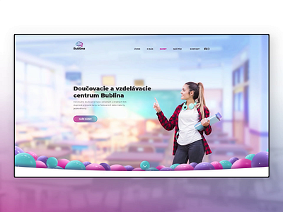 Education Center | Parallax bubbles education homepage index landing page parallax ui design ux design web web design
