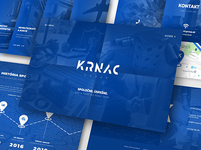 Krnac Group | Website business company group homepage index landing page ui design ux design web web design