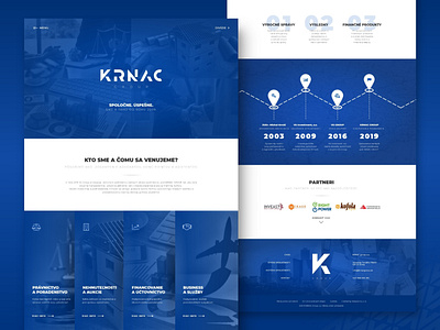 Krnac Group | Landing Page business company group homepage index landing page ui design ux design web web design
