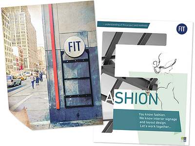 New York Fashion Institute Client Proposal client cover fashion fit layout magazine new york proposal spread university