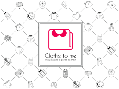 Clothe to me app Branding identity 7 app branding clothe fashion ios mobile