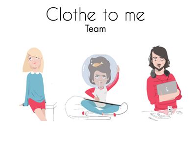 Clothe to me - team app clothe flat mobile startup team