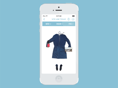 Features - Clothe To Me app fashion features gif ios mobile share ui