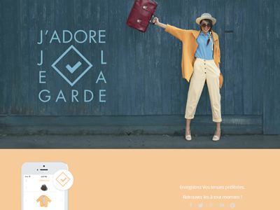 Features - on web fashion ios mobile wardrobe website wordpress