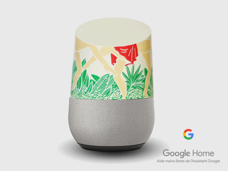 Google Home by La robotte google home ok google posca artwork illustration googlehome google