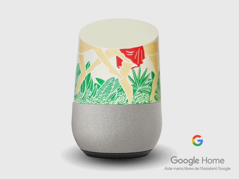 Google Home by La robotte artwork google google home googlehome illustration ok google posca
