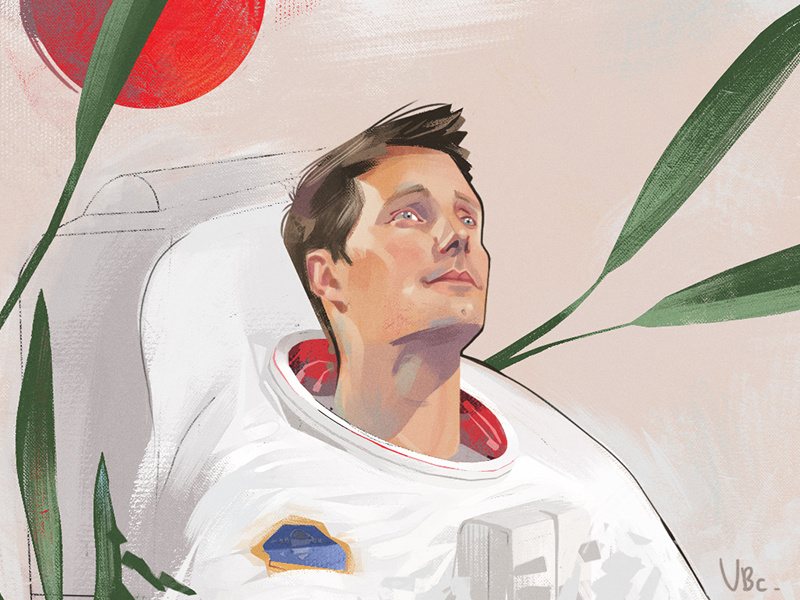 Thomas Pesquet space astronaut thomas pesquet photoshop art digital art digital 2d portrait art