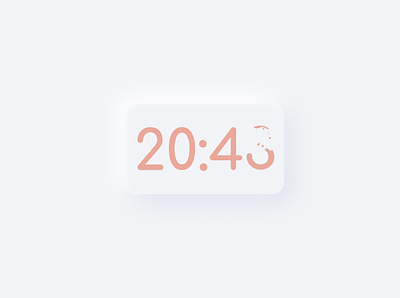 Swift UI Clock Exercice animation branding design illustration logo minimal minimalist ui ux white