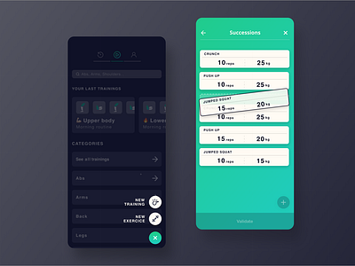 Workout App Design