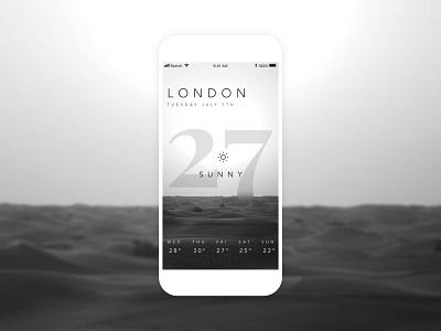 Black & White Weather App