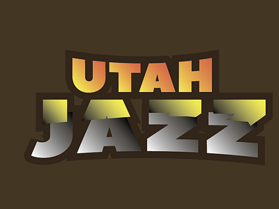 Utah Jazz design flat icon illustration minimal vector web website