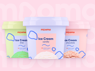 moomo ice cream logo and packaging design by Marina Zakharova 🇺🇦 on ...