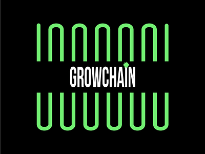 Growchain | Cryptocurrency conference logo design bitcoin blockchain btc conference crypto crypto wallet cryptocurrency currency logo logodesign meeting summit trading
