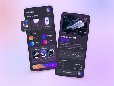 Mobile App | MyWishApp 👀 3d icon app assistant favorite gift gradient help interface mobile organizer product design save ui ux wishlist